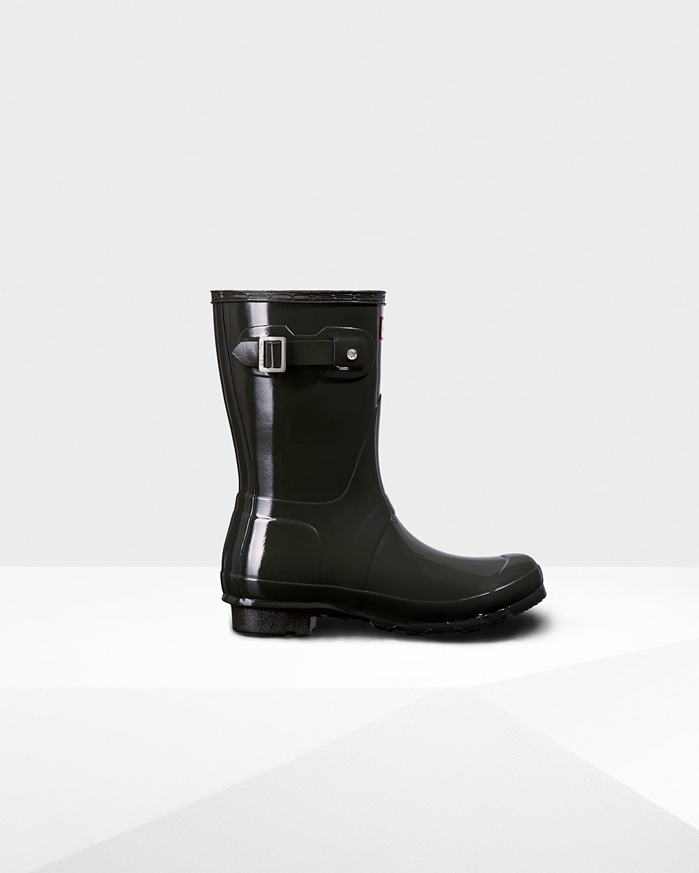 Galochas Curtas Hunter Feminina Verde Escuro Oliva - Original Gloss - 24WTNZAMQ